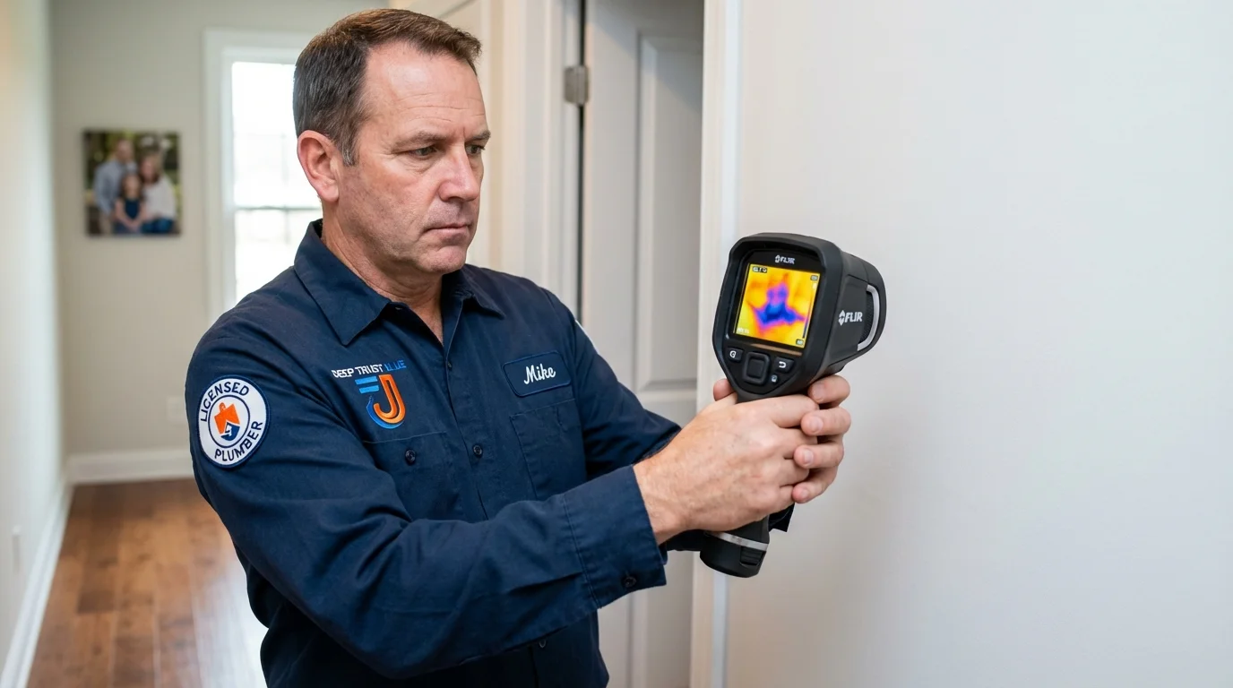 Thermal imaging leak detection by Johns Plumbing LLC in Abington